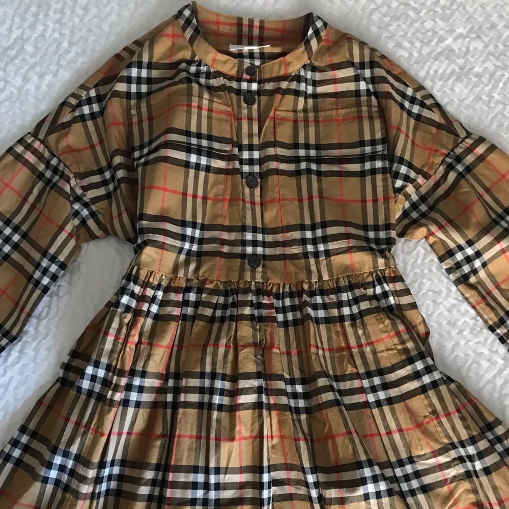 New Burberry Dress Size 14 Authentic Vintage Check - Picture 8 of 8